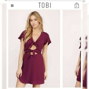 Front Tie Skater Dress